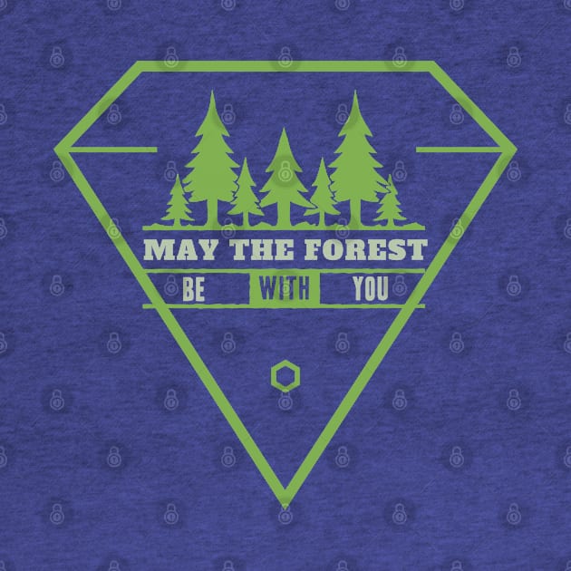 Motivational Quotes - May the forest be with you by GreekTavern